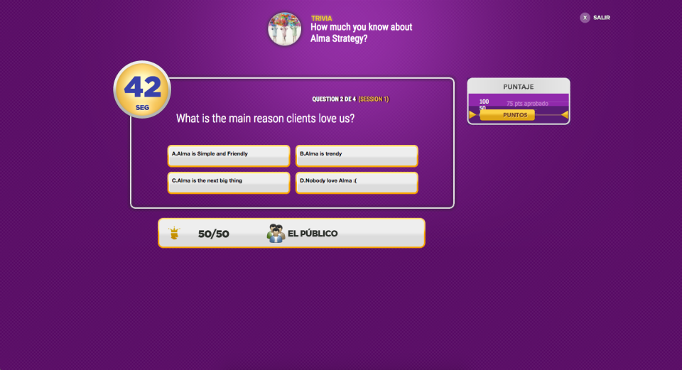 screenshot of Alma Suite